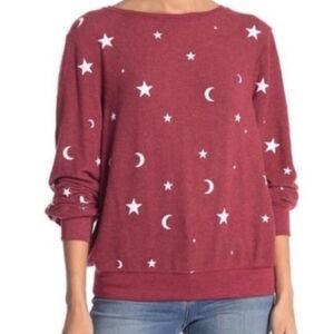 Wildfox Essential Moon‎ and Stars Sweatshirt
